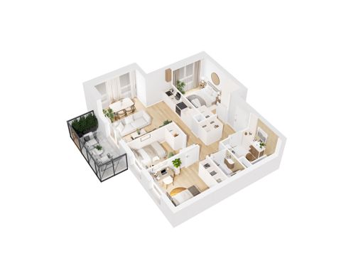 Plan 4 pok. 65m²