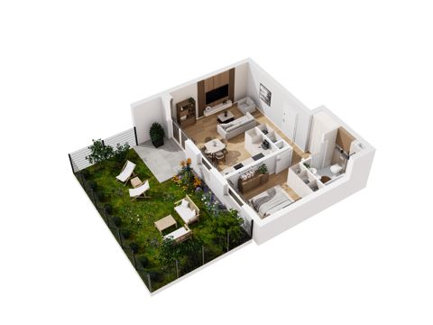 Plan 2 pok. 46m²