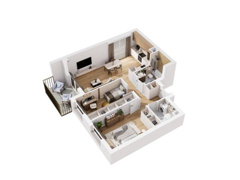 Plan 3 pok. 63m²