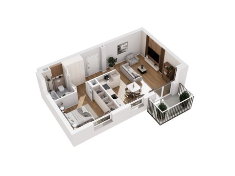 Plan 2 pok. 46m²