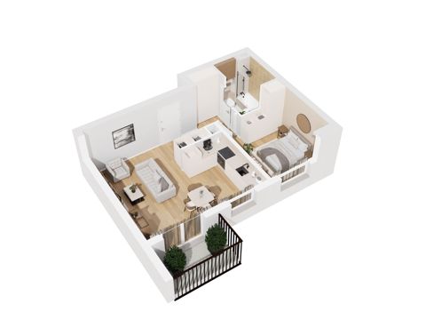 Plan 2 pok. 46m²