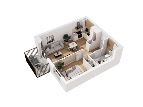 Plan 2 pok. 38m²