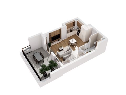Plan 1 pok. 36m²