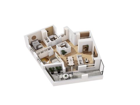 Plan 3 pok. 72m²