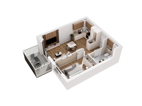 Plan 2 pok. 40m²
