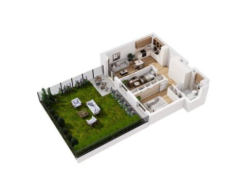 Plan 3 pok. 58m²
