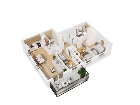 Plan 4 pok. 83m²
