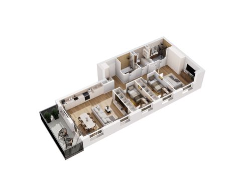 Plan 4 pok. 87m²