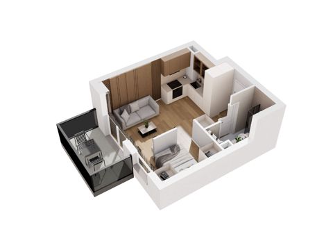 Plan 1 pok. 28m²
