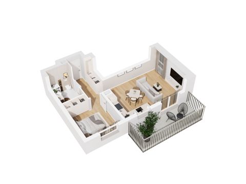 Plan 2 pok. 44m²