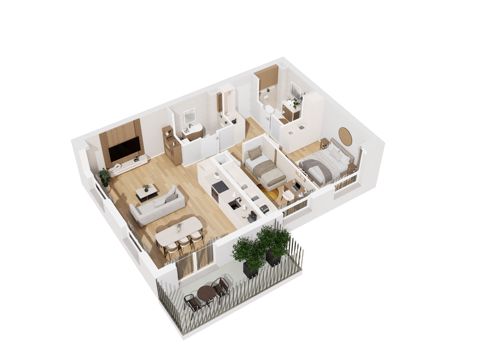 Plan 3 pok. 66m²