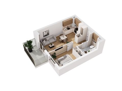 Plan 2 pok. 40m²
