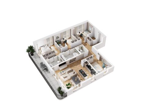 Plan 5 pok. 122m²