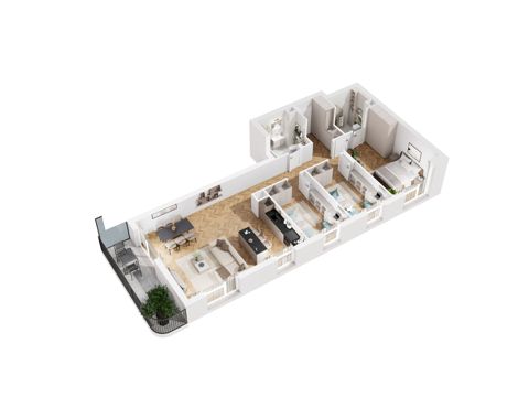 Plan 4 pok. 95m²