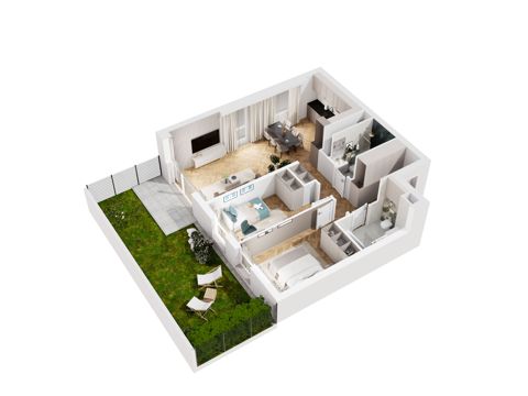 Plan 3 pok. 70m²