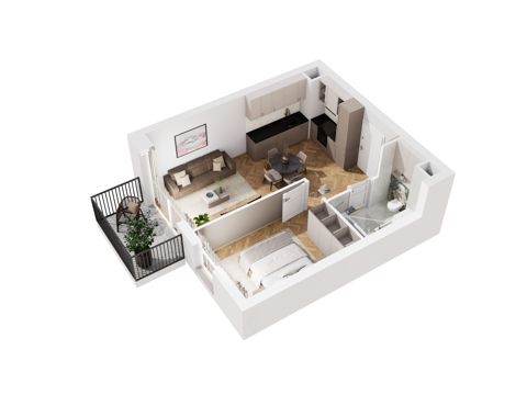 Plan 2 pok. 40m²