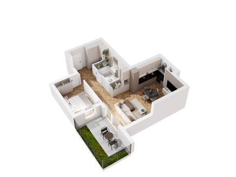 Plan 2 pok. 52m²