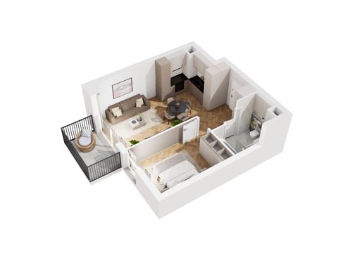 Plan 2 pok. 42m²
