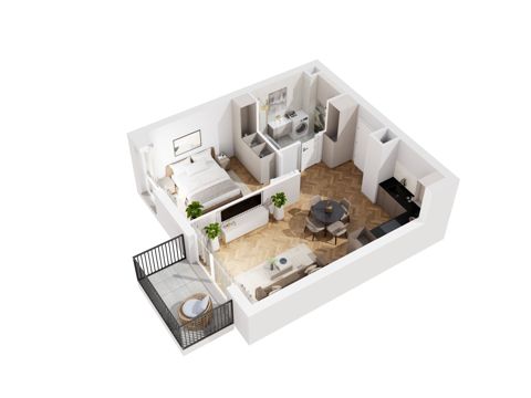 Plan 2 pok. 43m²