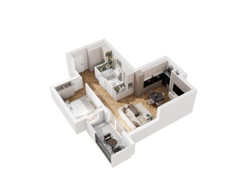 Plan 2 pok. 52m²