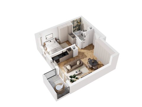 Plan 2 pok. 46m²