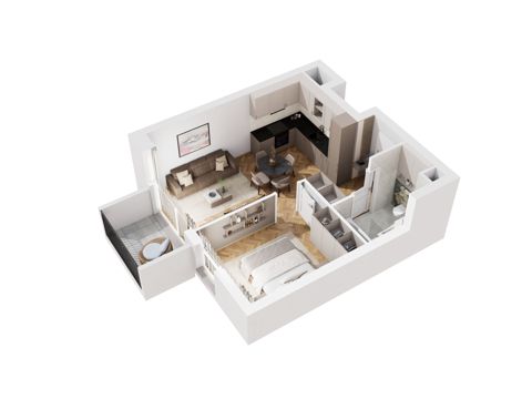 Plan 2 pok. 39m²