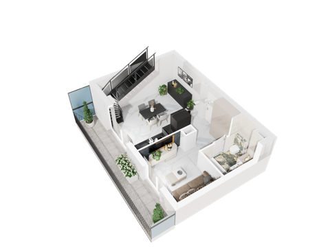Plan 3 pok. 70m²