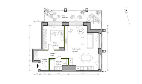 Plan 2 pok. 53m²
