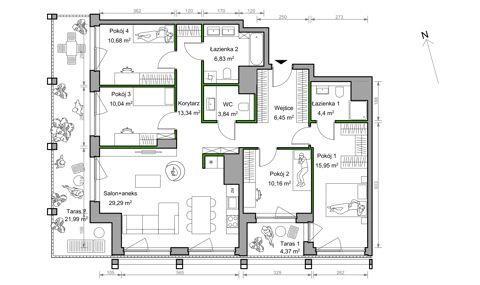 Plan 5 pok. 111m²