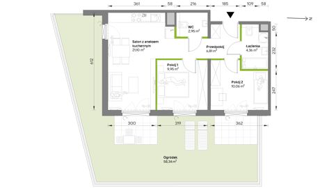Plan 3 pok. 55m²