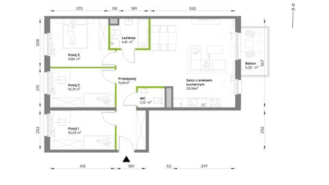 Plan 4 pok. 79m²