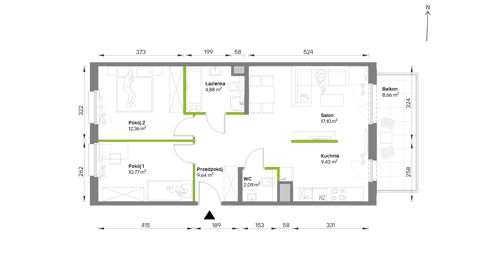 Plan 3 pok. 66m²