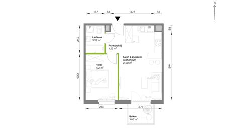 Plan 2 pok. 41m²