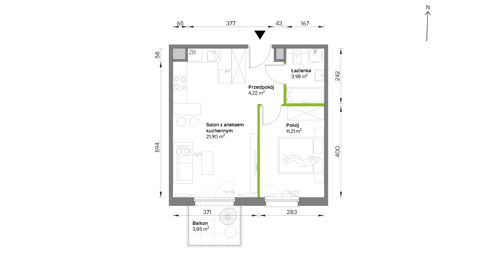 Plan 2 pok. 41m²