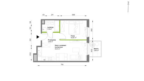 Plan 2 pok. 38m²