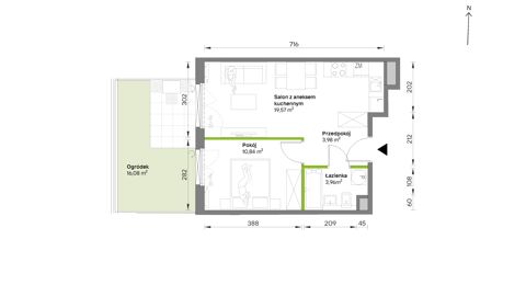 Plan 2 pok. 38m²