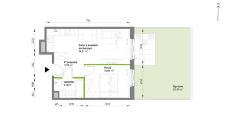 Plan 2 pok. 38m²