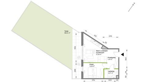 Plan 2 pok. 40m²
