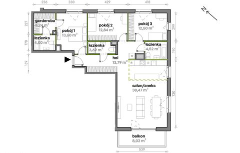 Plan 4 pok. 109m²