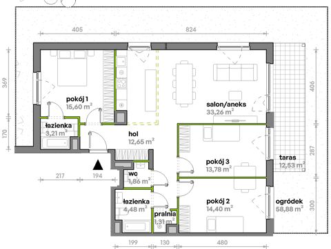 Plan 4 pok. 101m²