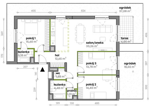 Plan 4 pok. 101m²