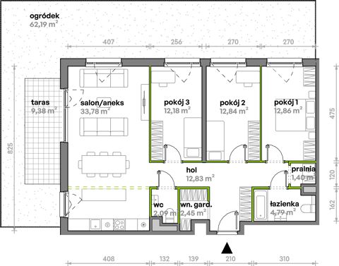 Plan 4 pok. 95m²