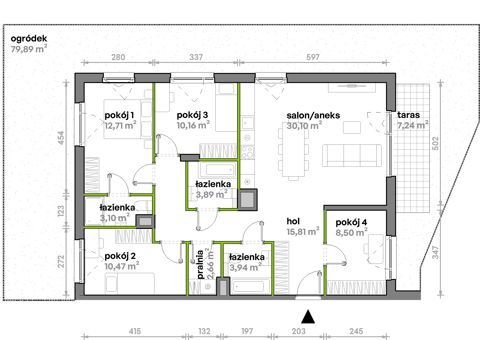 Plan 5 pok. 101m²