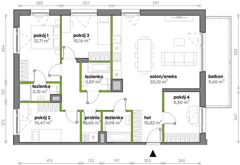 Plan 5 pok. 101m²