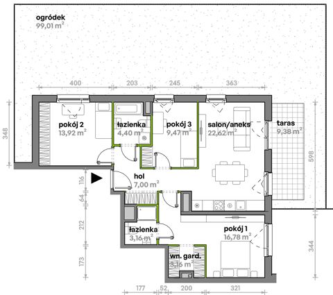 Plan 4 pok. 82m²