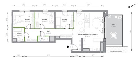 Plan 4 pok. 89m²