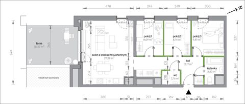 Plan 4 pok. 71m²