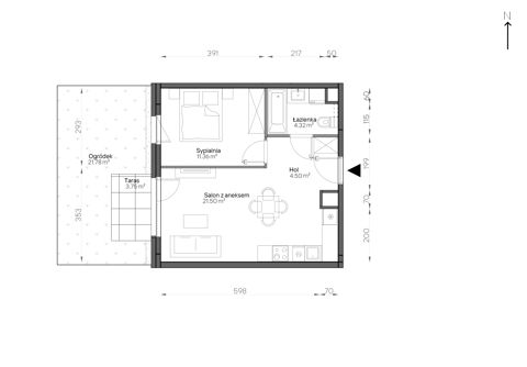 Plan 2 pok. 42m²