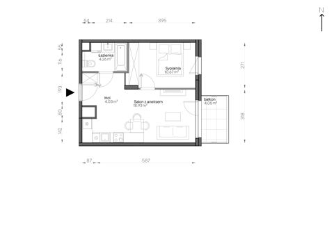 Plan 2 pok. 38m²
