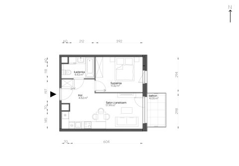 Plan 2 pok. 38m²